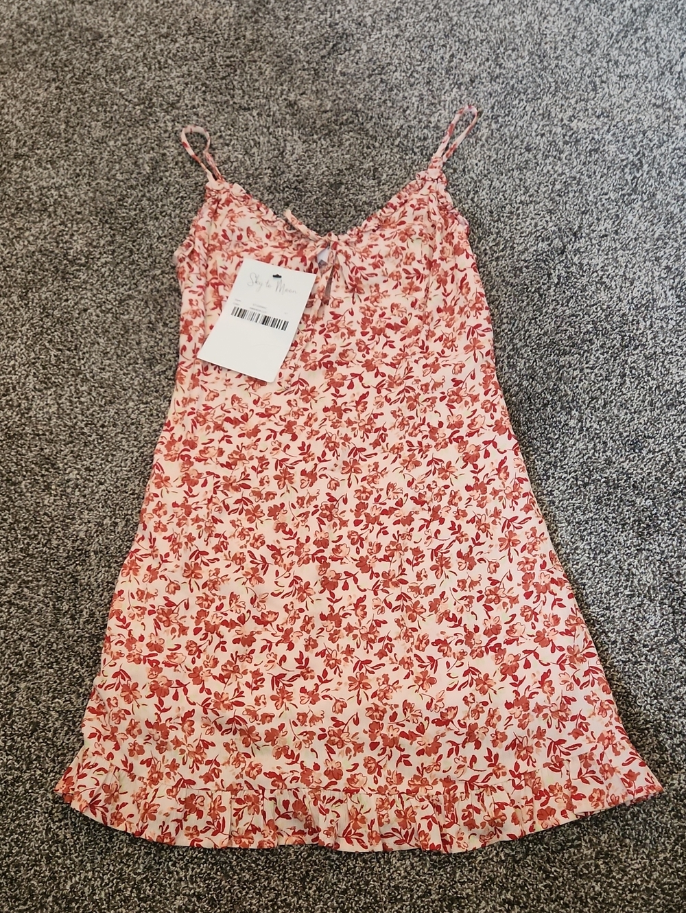 Red Floral Slip Dress - Women's Intimates